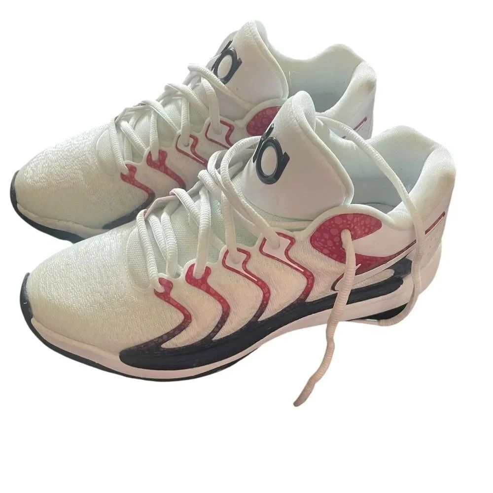 Nike White and Red Athletic Shoes